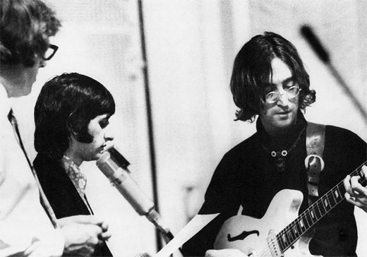Mal Evans, Ringo and John, White Album Sessions, Abbey Road Studios (1968)
